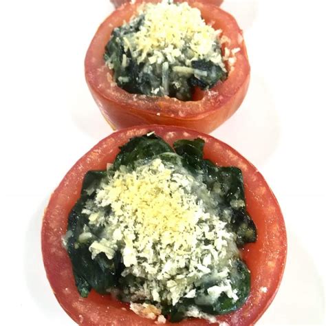 roasted-tomatoes-with-spinach-and-parmesan image