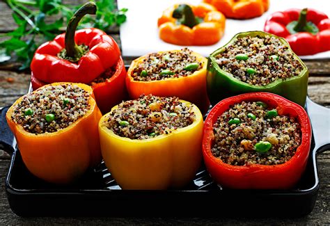 quinoa-stuffed-tri-colored-bell-peppers-canolainfo image