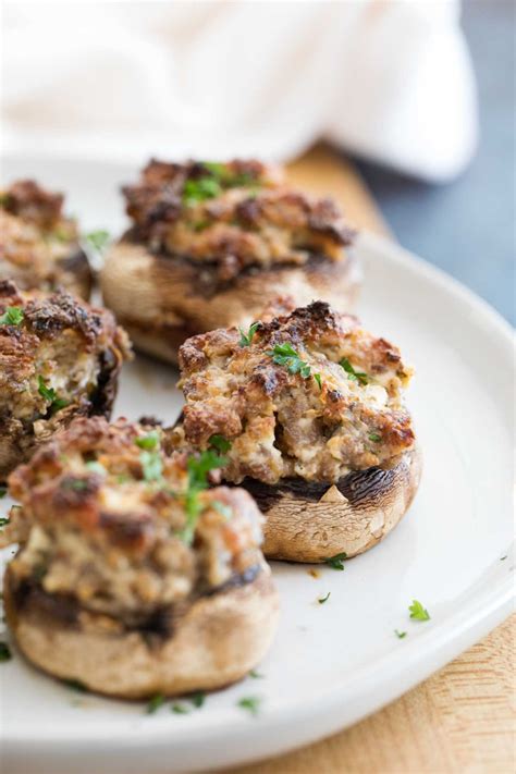 easy-sausage-stuffed-mushrooms-with-cream-cheese-taste-and image