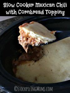 slow-cooker-mexican-chili-with-cornbread-topping image