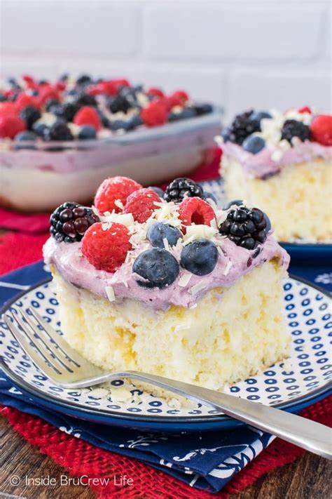 white-chocolate-berry-pudding-cake-recipe-inside image