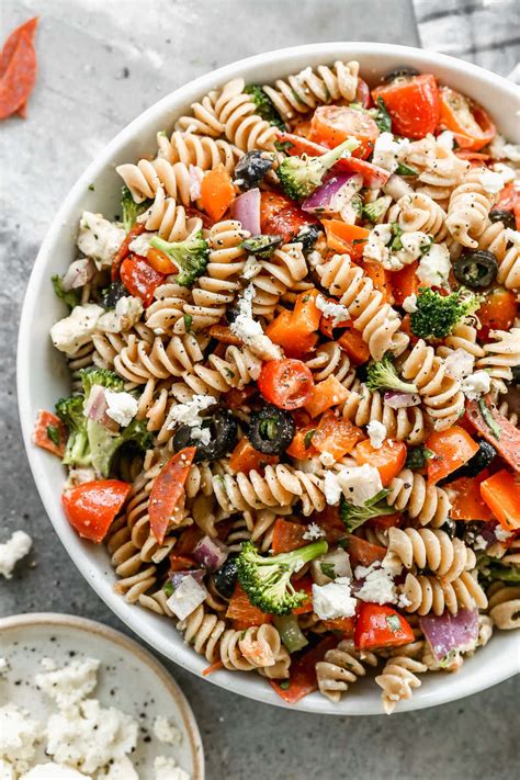 italian-pasta-salad-with-pepperoni-healthy-version image