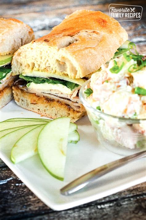 turkey-sandwich-with-brie-cheese-and-apples-favorite image