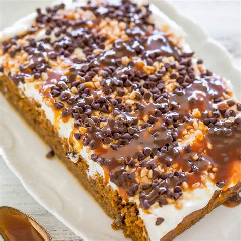pumpkin-poke-cake-recipe-with-caramel-and-toffee image