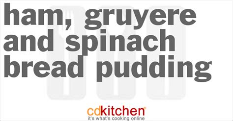 ham-gruyere-and-spinach-bread-pudding image