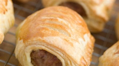 lamb-sausage-in-puff-pastry-recipe-food-network-uk image