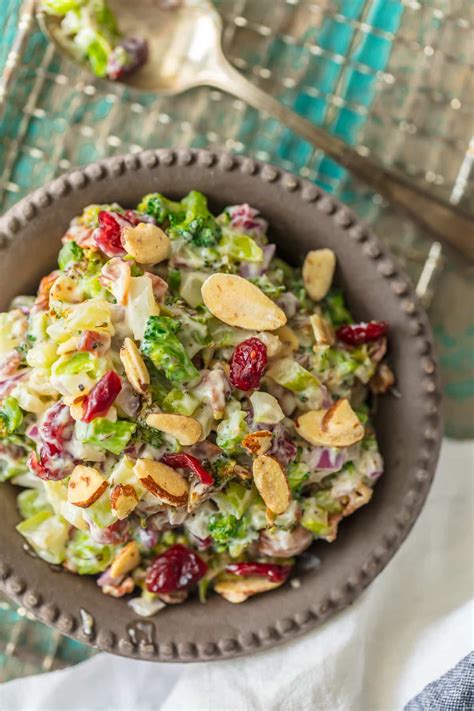cranberry-almond-charred-broccoli-salad-with-bacon image