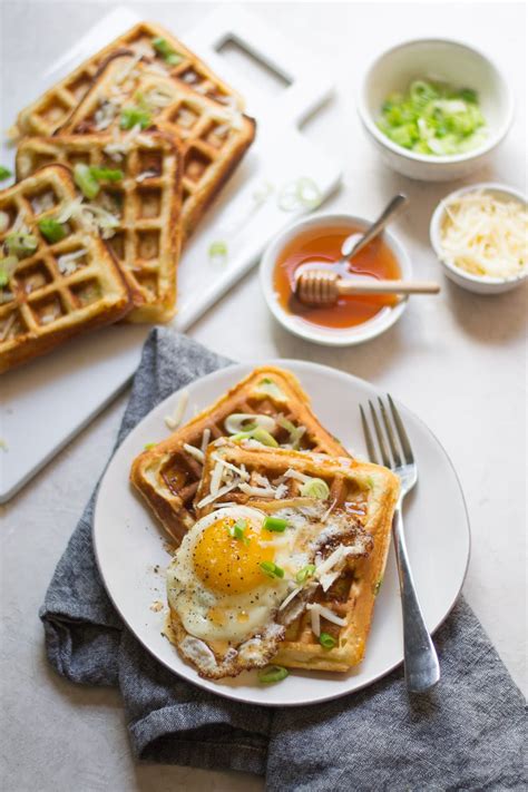 cheddar-scallion-waffles-sarcastic-cooking image