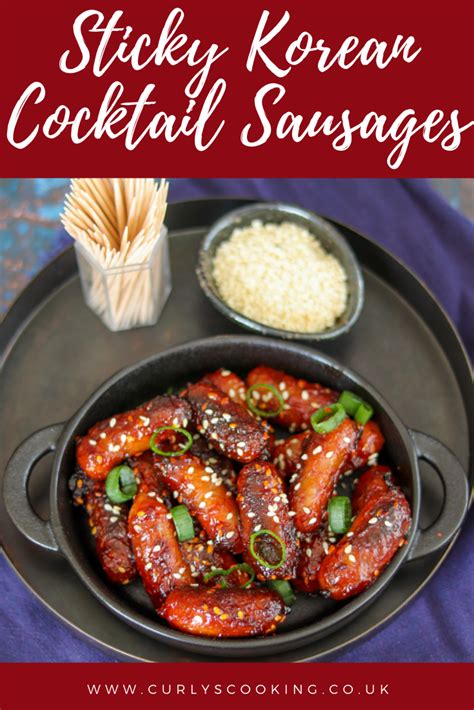 sticky-korean-cocktail-sausages-curlys-cooking image