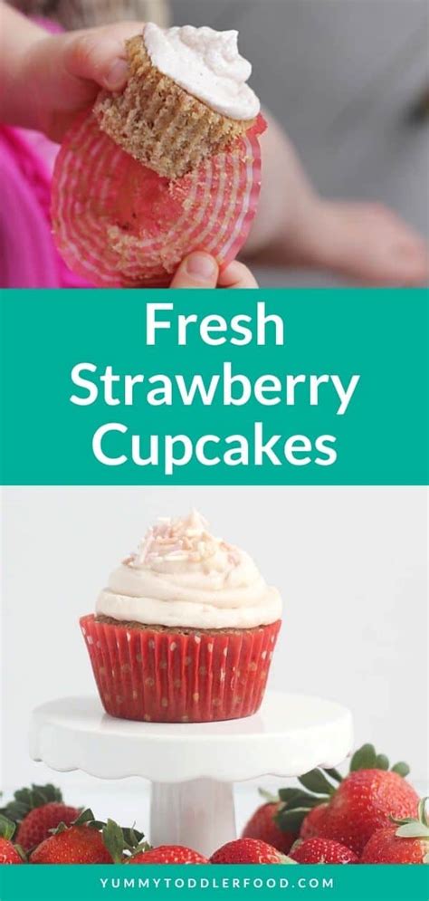 fresh-strawberry-cupcakes-yummy-toddler-food image