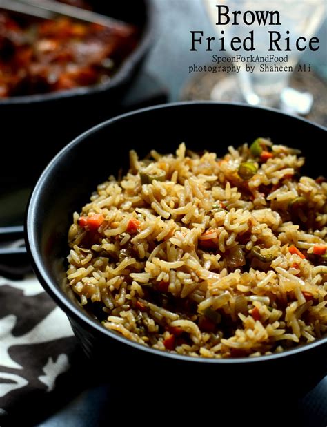 vegetable-fried-brown-rice-recipe-spoon-fork image