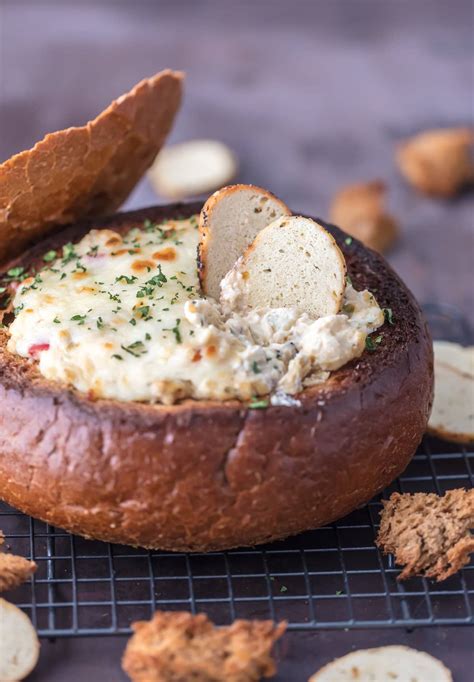 warm-crab-artichoke-dip-in-a-bread-bowl-the-cookie image