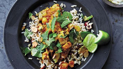 chickpea-and-eggplant-curry-with-mint-chutney-bon image