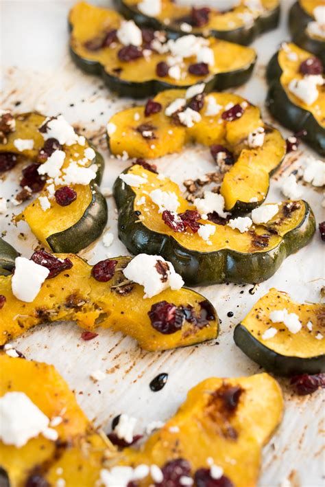 roasted-acorn-squash-with-cranberries-goat-cheese image
