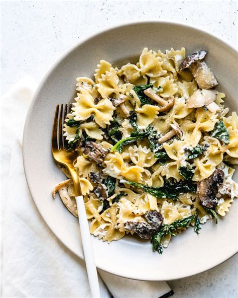 mushroom-pasta-with-goat-cheese-a-couple-cooks image