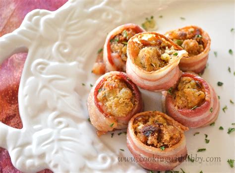 bacon-wrapped-stuffing-bites-cooking-with-libby image