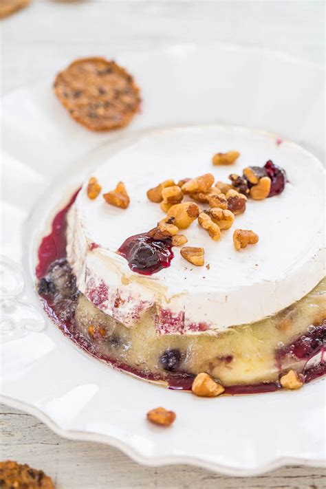 black-currant-stuffed-baked-brie-appetizer image