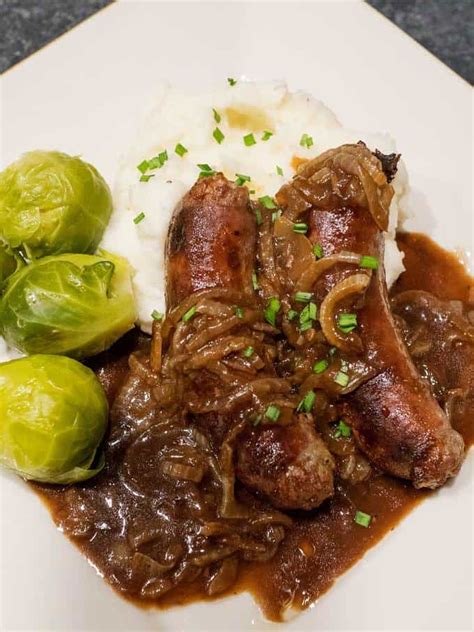 bangers-and-mash-with-onion-gravy-pudge-factor image