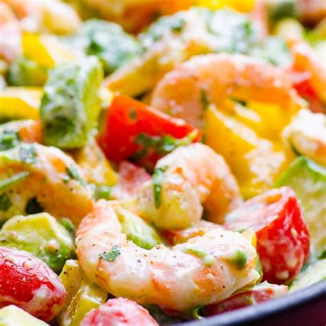 shrimp-and-avocado-salad-with-creamy-dressing image