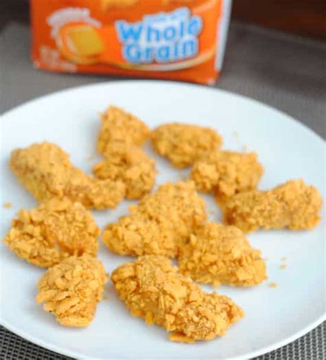 kid-friendly-recipe-goldfish-encrusted-chicken-nuggets image