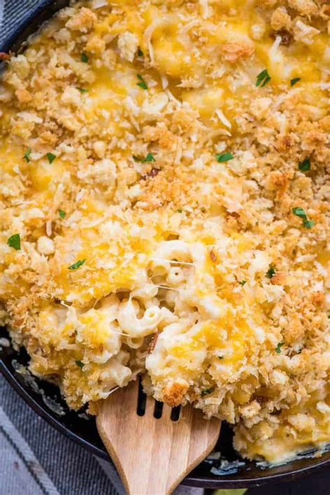 creamy-baked-mac-and-cheese-with-panko-crumb-topping image