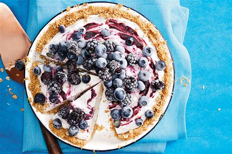 berry-ice-cream-cheesecake-pie-canadian-living image