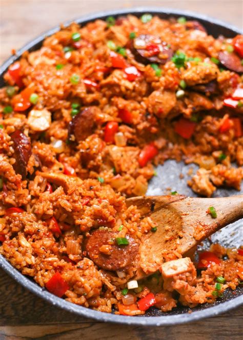 skillet-cajun-chicken-sausage-and-rice-mess-in-the image