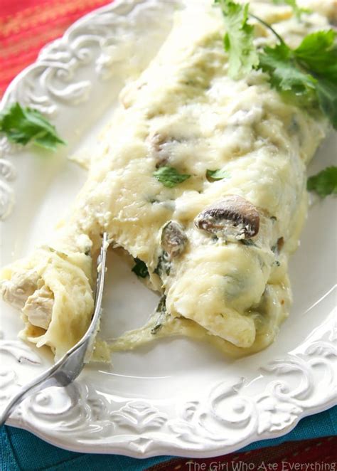 mushroom-spinach-and-chicken-enchiladas-the-girl image