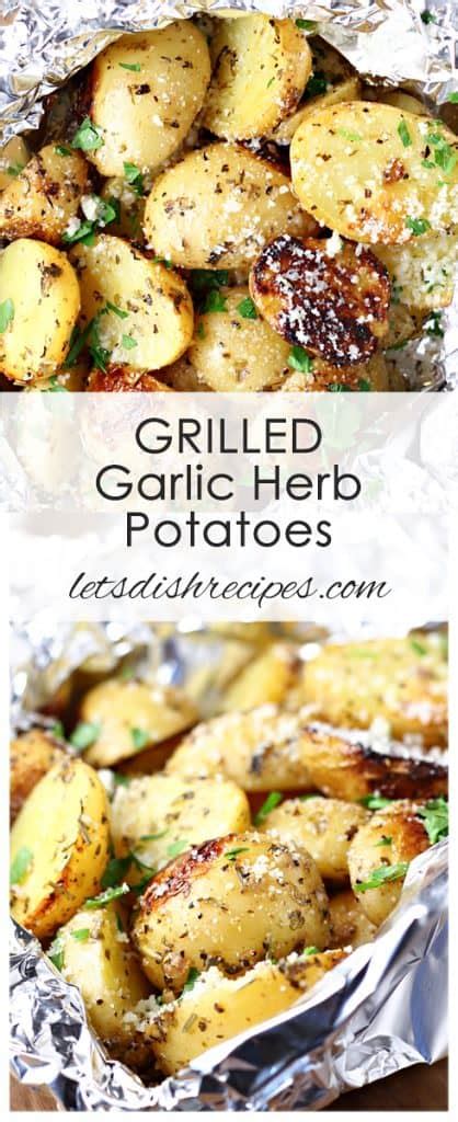 grilled-garlic-herb-potatoes-lets-dish image