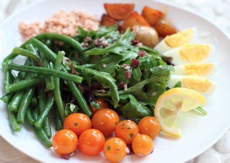 salmon-nioise-salad-with-black-olive-vinaigrette image