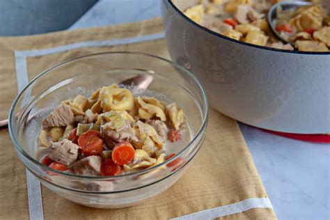 creamy-chicken-tortellini-soup-food-and-diy image
