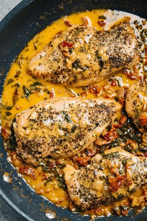 italian-basil-chicken-with-creamy-pan-sauce-our-salty image