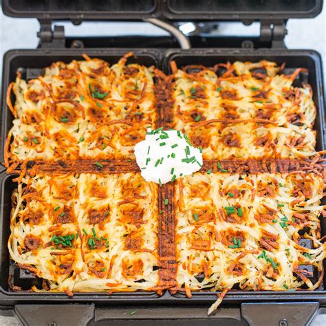 waffle-iron-hash-browns-averie-cooks image