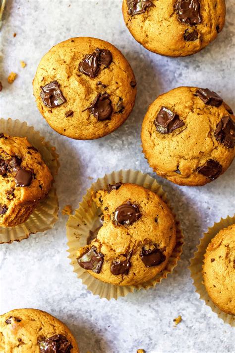 pumpkin-spice-chocolate-chunk-muffins-table-for image