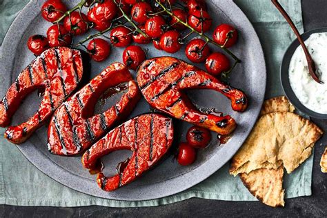 quick-cured-salmon-steaks-with-grilled-tomatoes-and image