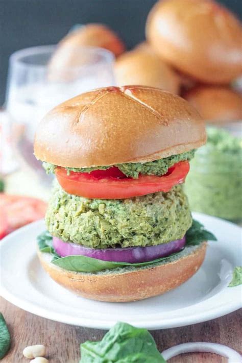 spinach-artichoke-white-bean-burgers-veggie-inspired image