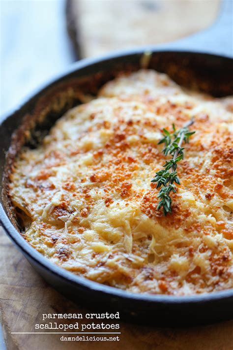 parmesan-crusted-scalloped-potatoes-damn-delicious image