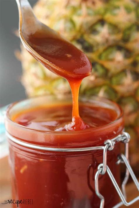 pineapple-brown-sugar-bbq-sauce-the-recipe-rebel image