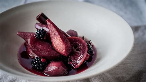 poached-winter-fruits-in-spiced-wine image