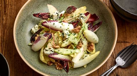 chicory-walnut-pear-and-roquefort-salad image