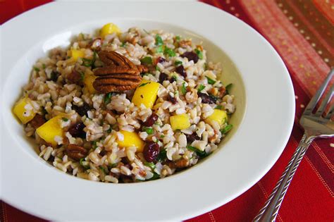 fruit-and-brown-rice-salad-with-mango-and-pecans image