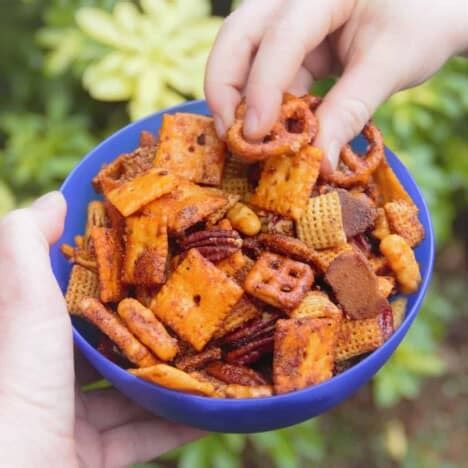 barbecue-party-snack-mix-bush-cooking image