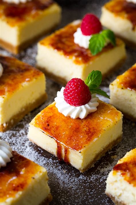 crme-brle-cheesecake-bars-cooking-classy image