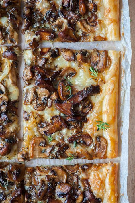 puff-pastry-mushroom-tart-everyday-delicious image