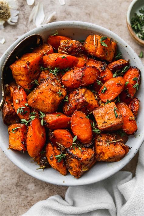 roasted-sweet-potatoes-carrots-walder-wellness-rd image