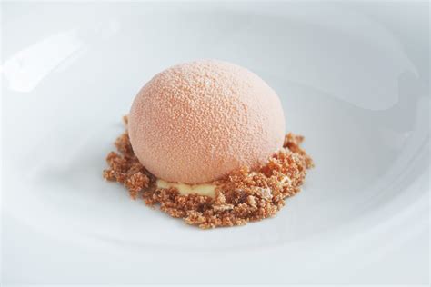 chocolate-egg-yoghurt-mousse-and-mango-dessert image