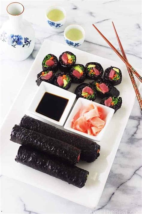 black-rice-sushi-rolls-savor-the-best image