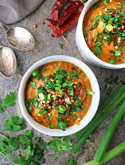easy-pumpkin-curry-soup-a-vegan-recipe-savory-spin image