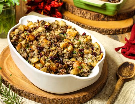 sausage-stuffing-recipe-cranberry-and-apple image