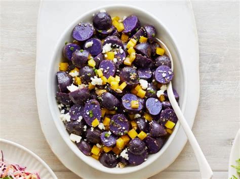 spicy-purple-potato-salad-recipe-food-network-kitchen image